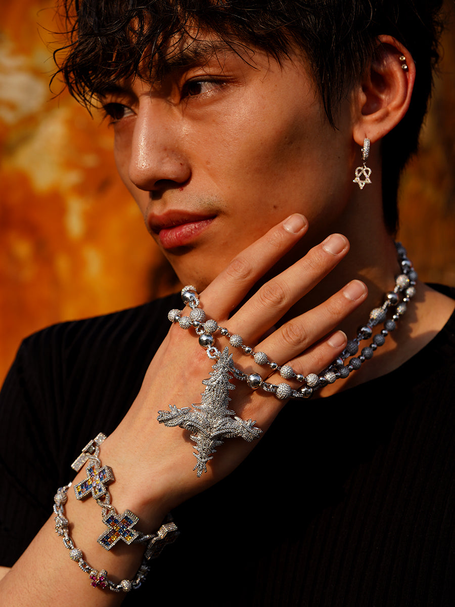 PLAYBOICARTI THORNS CROSS pendants