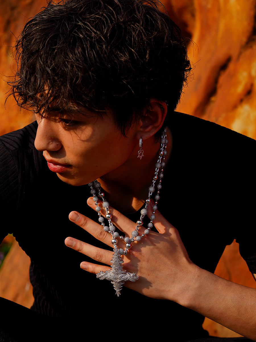 PLAYBOICARTI THORNS CROSS pendants