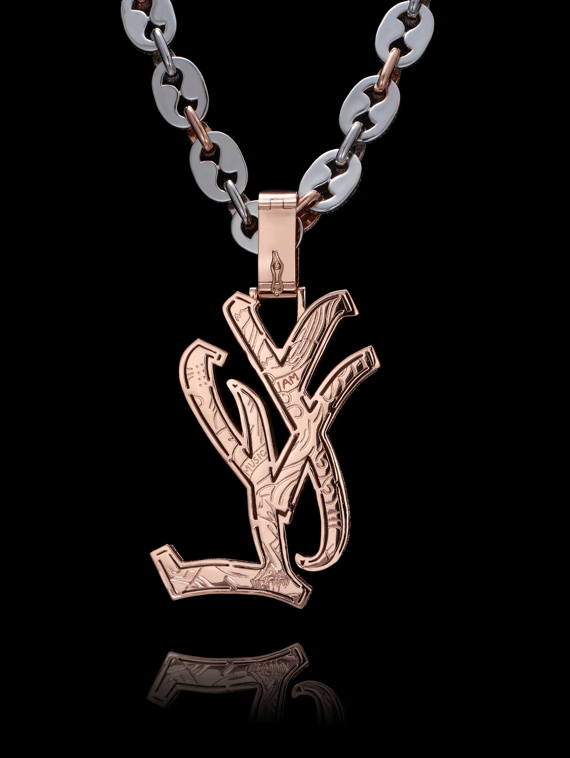 Playboicarti YVL letter pendants