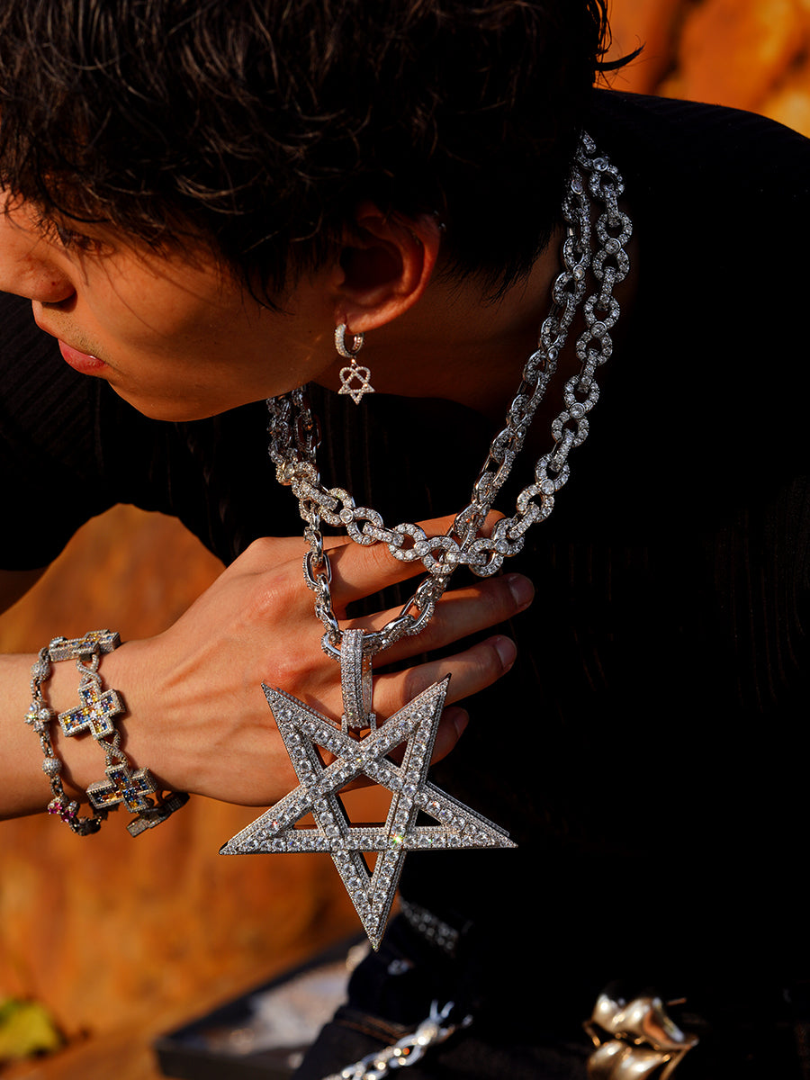 Playboi cartil opium Pentagram pendant