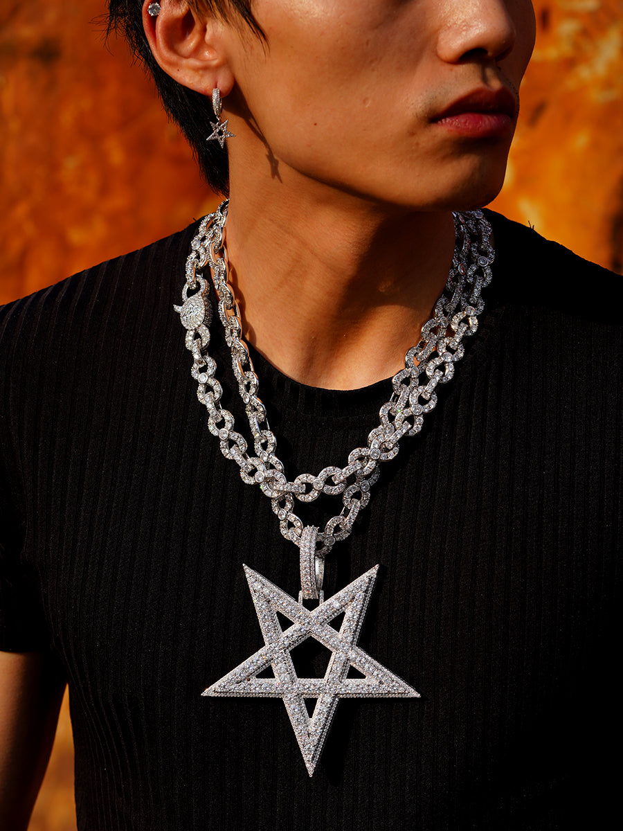 Playboi cartil opium Pentagram pendant