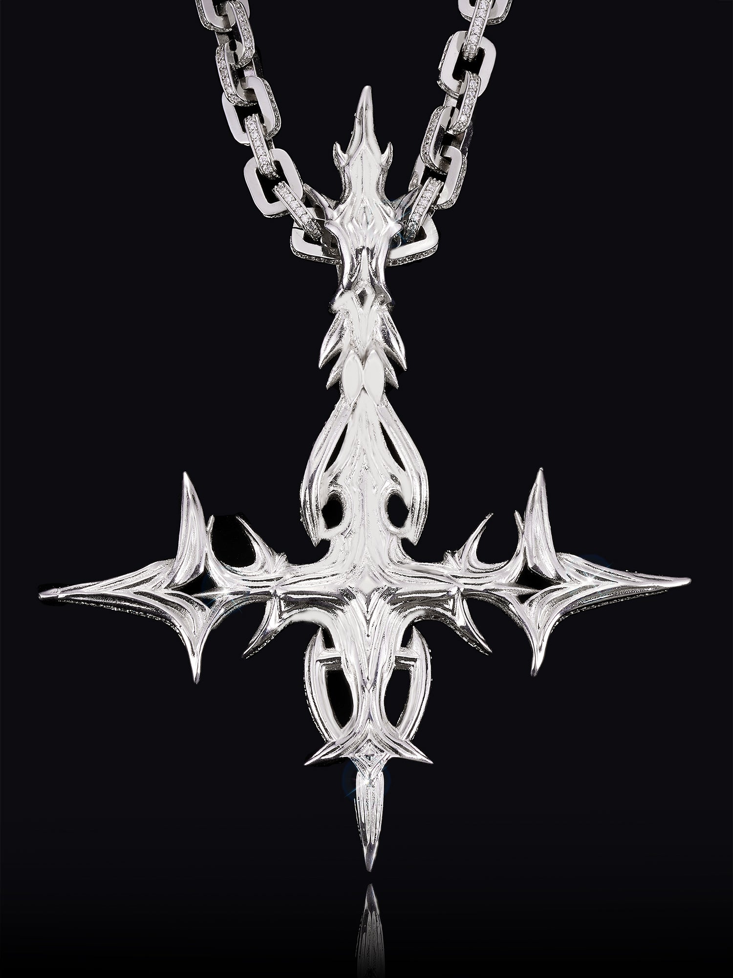 destroylonely prince of Darkness cross pendant